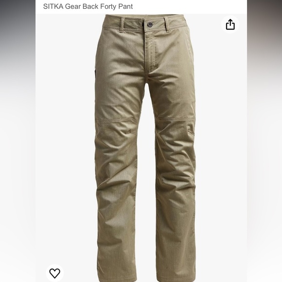 Sitka Men’s Back Forty Pant Size 30R (Birch) - Picture 3 of 7